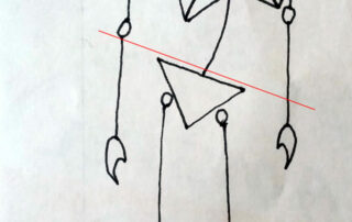 stickman showing alignment