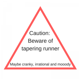 Beware of tapering runner