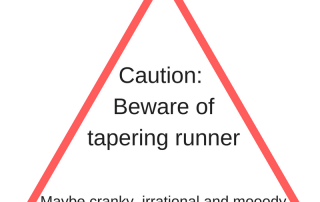 Beware of tapering runner