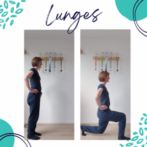 Demonstration of lunges